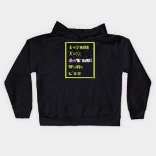 Maintenance Phase Routine Kids Hoodie